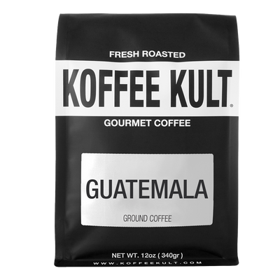 Guatemala 12oz ground coffee front facing