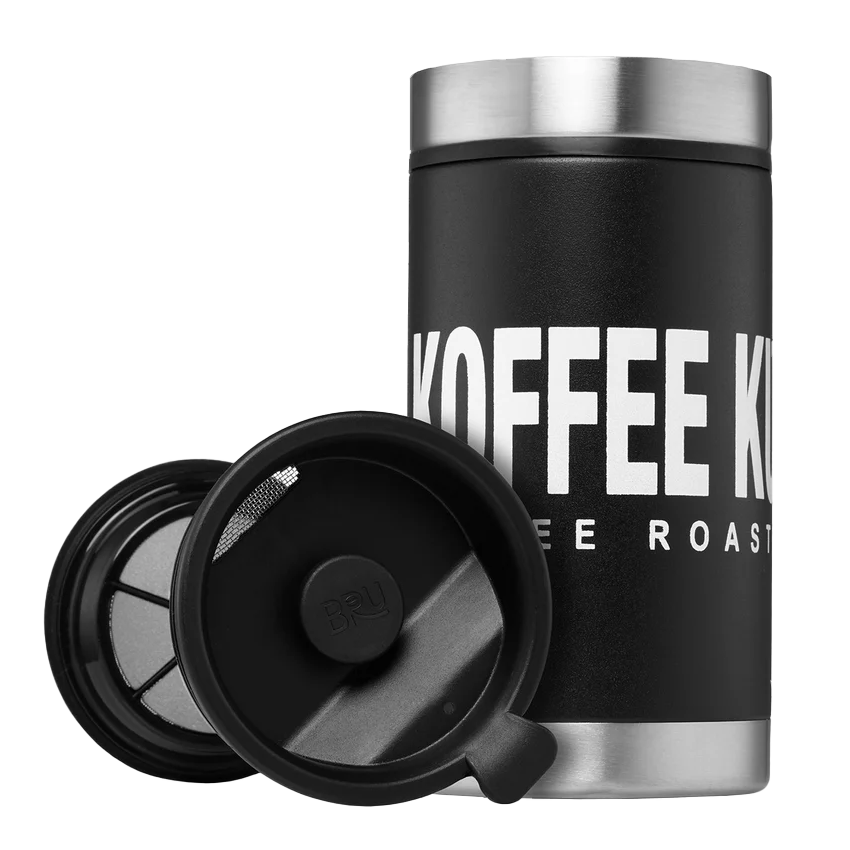 Koffee Kult Black Thermal French Press with Filters