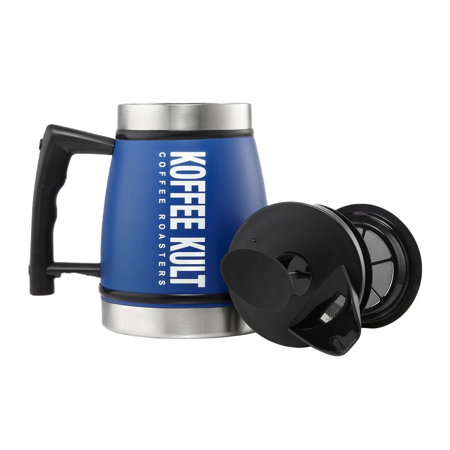 Blue Travel French Press