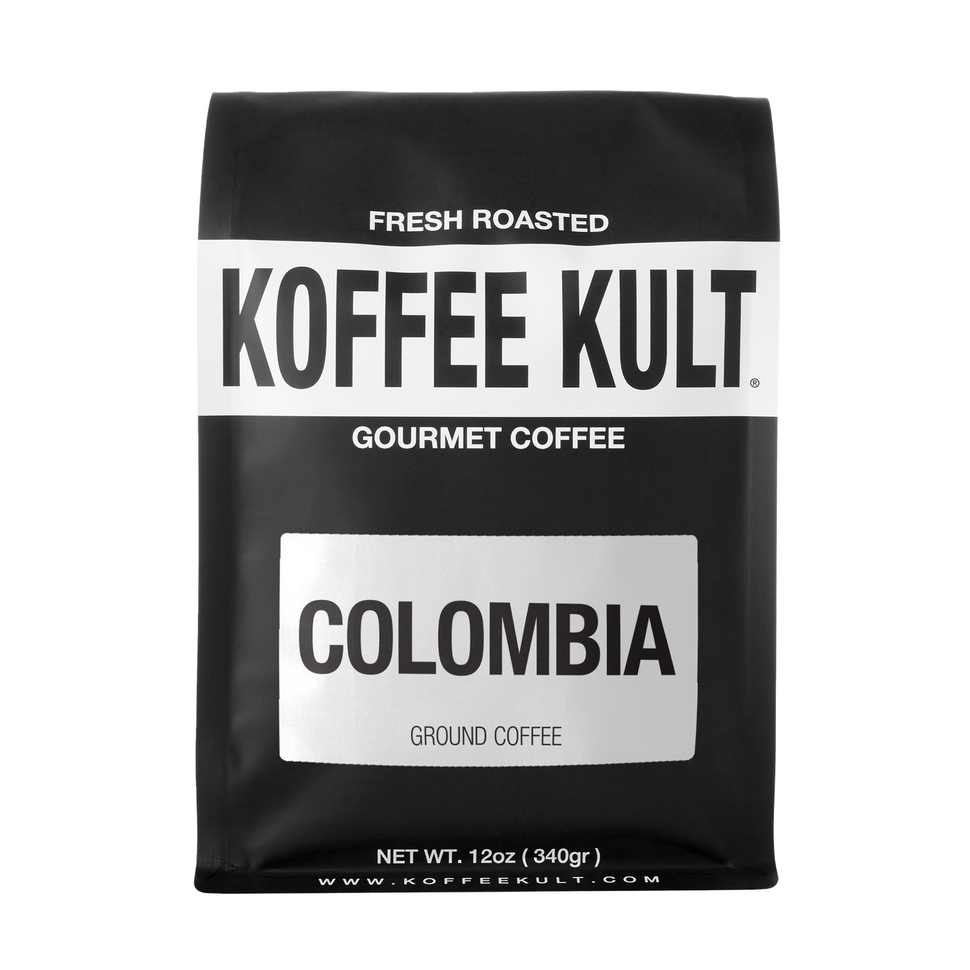 Colombia 12oz ground coffee front facing