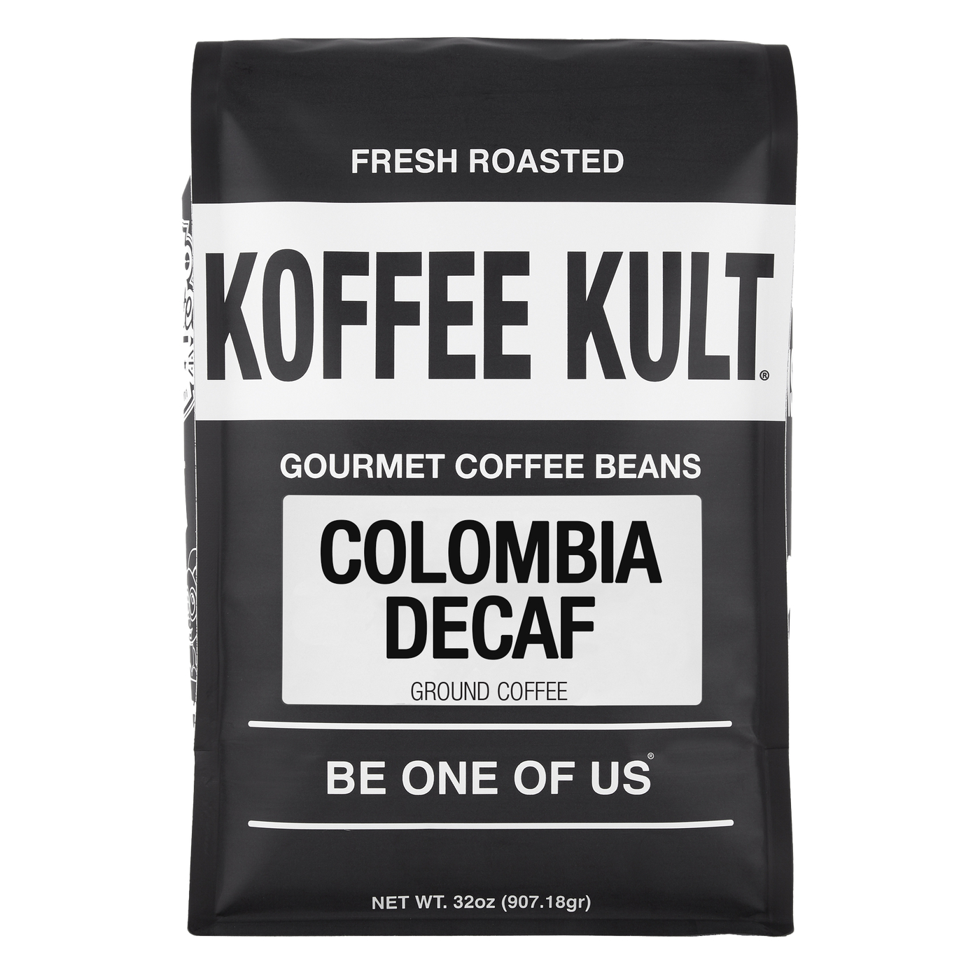 Colombia Decaf 32oz Ground Coffee Front Facing