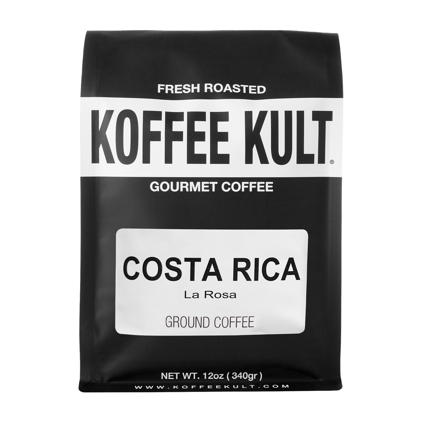 Costa Rica 12oz ground coffee front facing