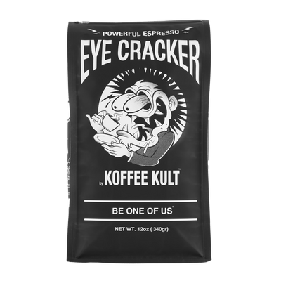 Eye Cracker 12oz Whole Bean Coffee Front Facing