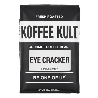 Eye Cracker 32oz Ground Coffee Front Facing