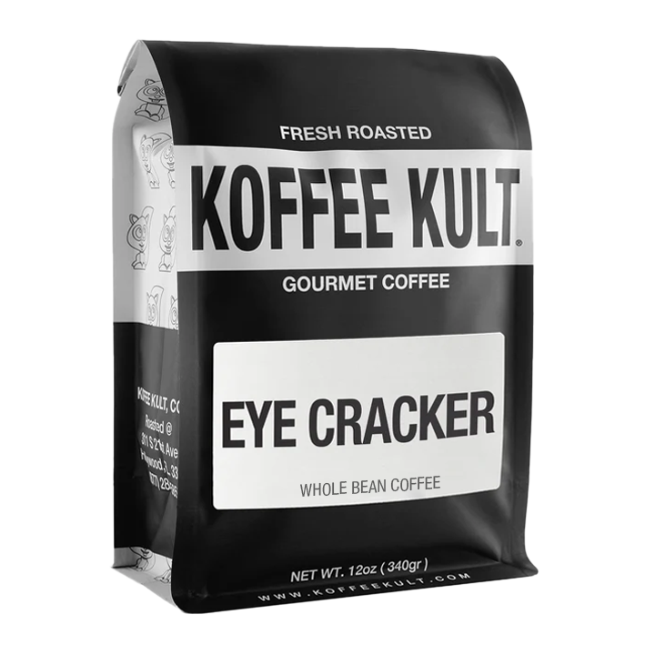 Eye Cracker 12oz Ground Coffee Right Facing