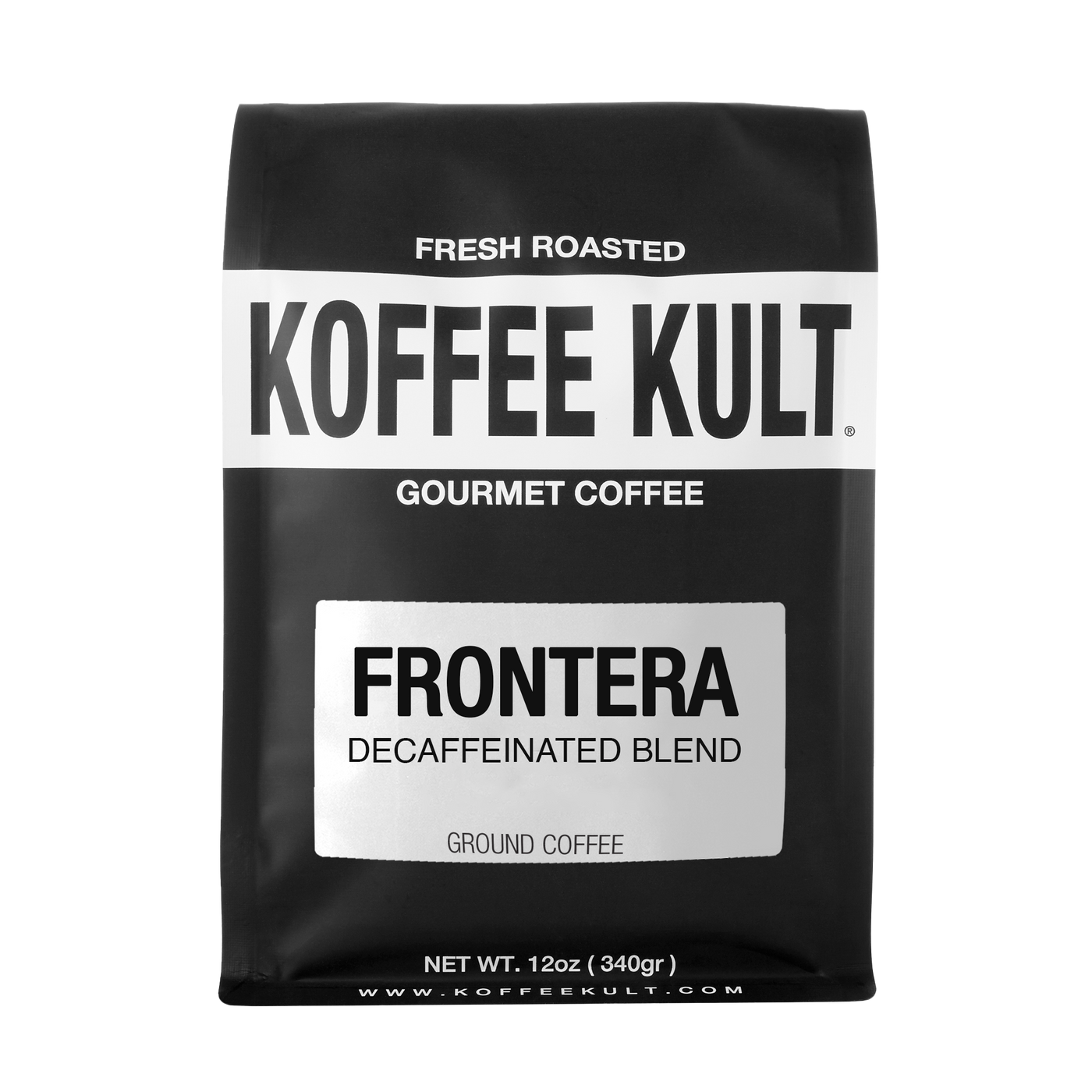 Frontera Decaf 12oz Ground Coffee Front Facing