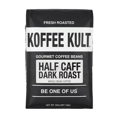 Half Caff 32oz Whole Bean Coffee Front Facing