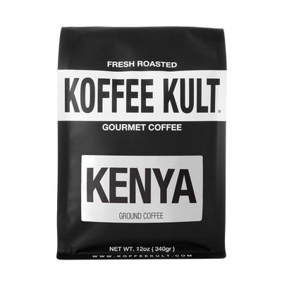 Kenya 12oz Ground Coffee front facing