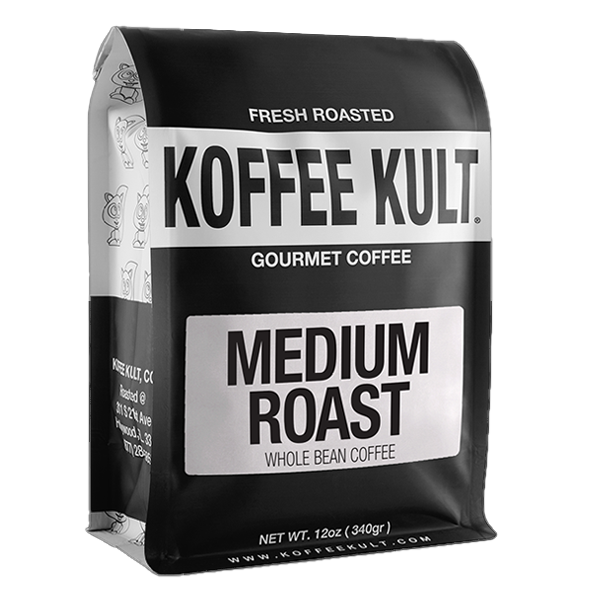 Medium Roast 12oz whole bean coffee