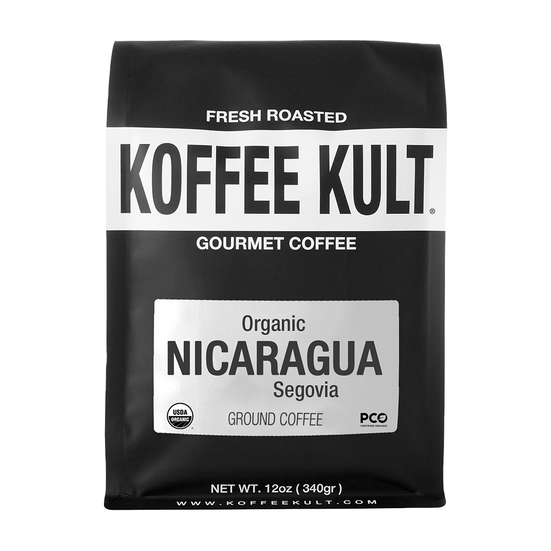 Nicaragua coffee ground front