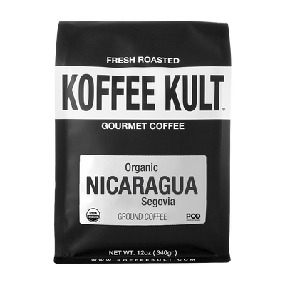 Nicaragua coffee ground front