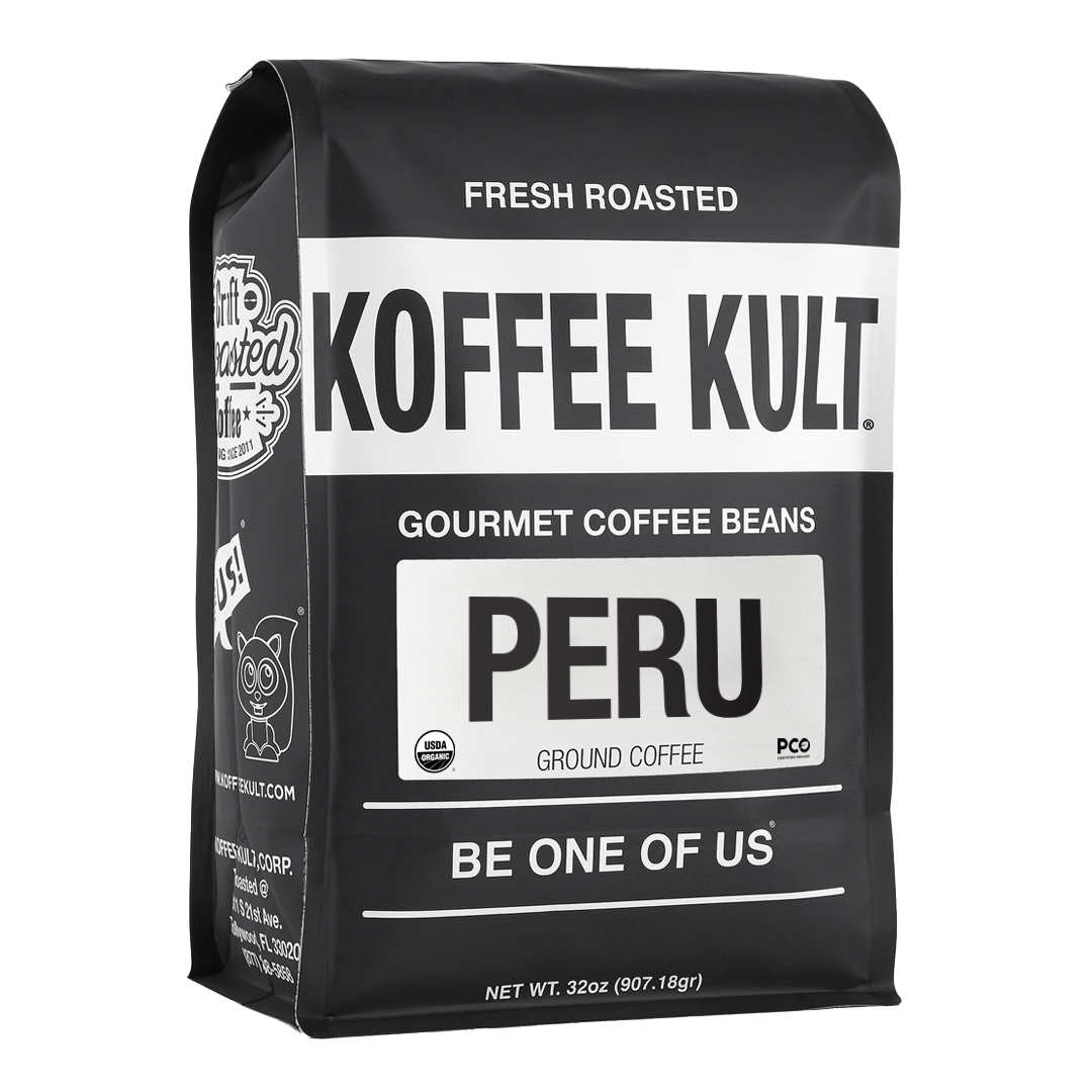 Peru Organic Coffee 32oz ground right