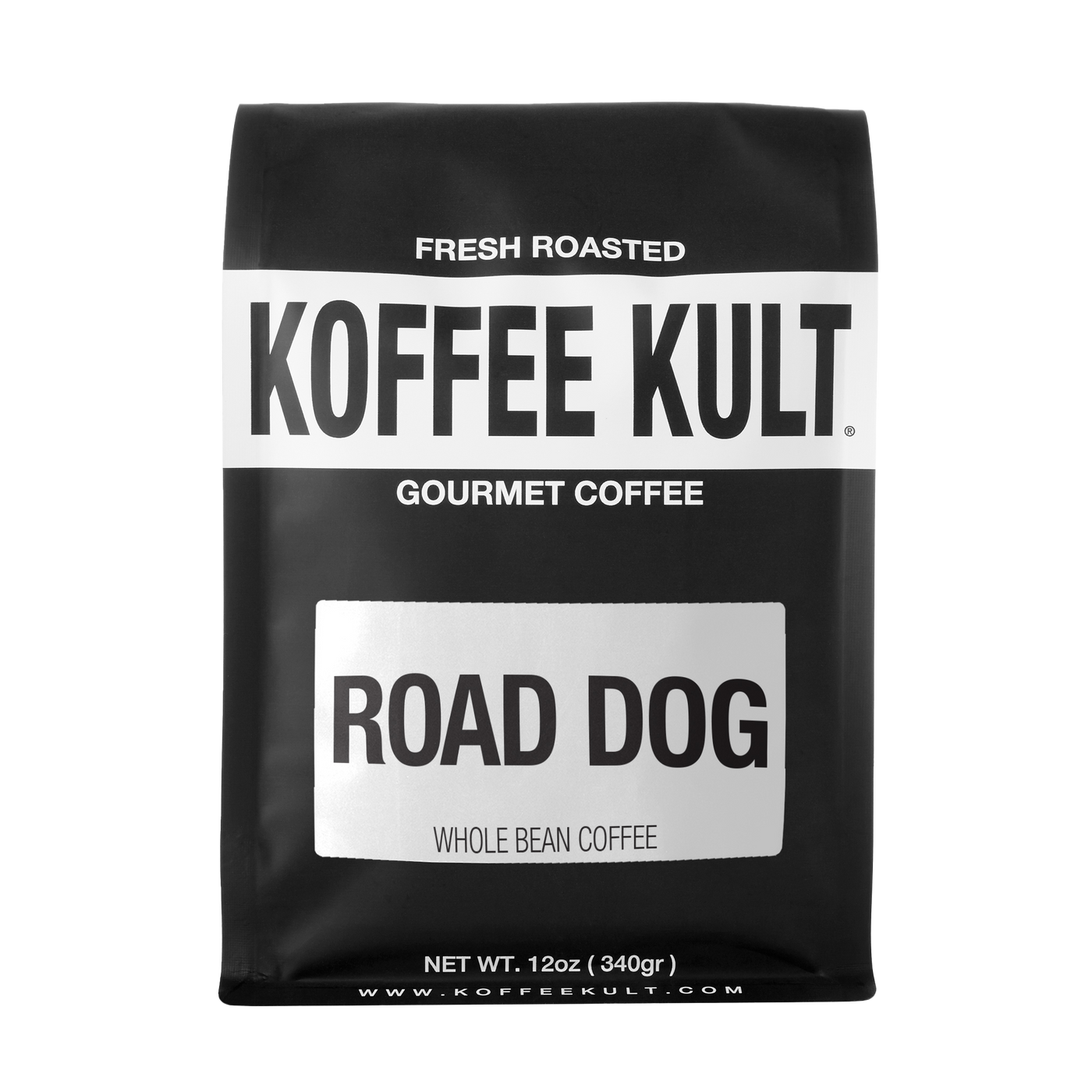 Road Dog 12oz Whole Bean Coffee Front Facing