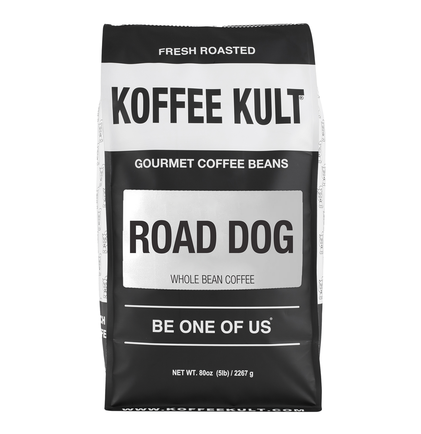 Road Dog 80oz Whole Bean Coffee Front Facing