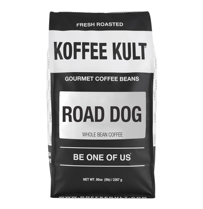 Road Dog 80oz Whole Bean Coffee Front Facing