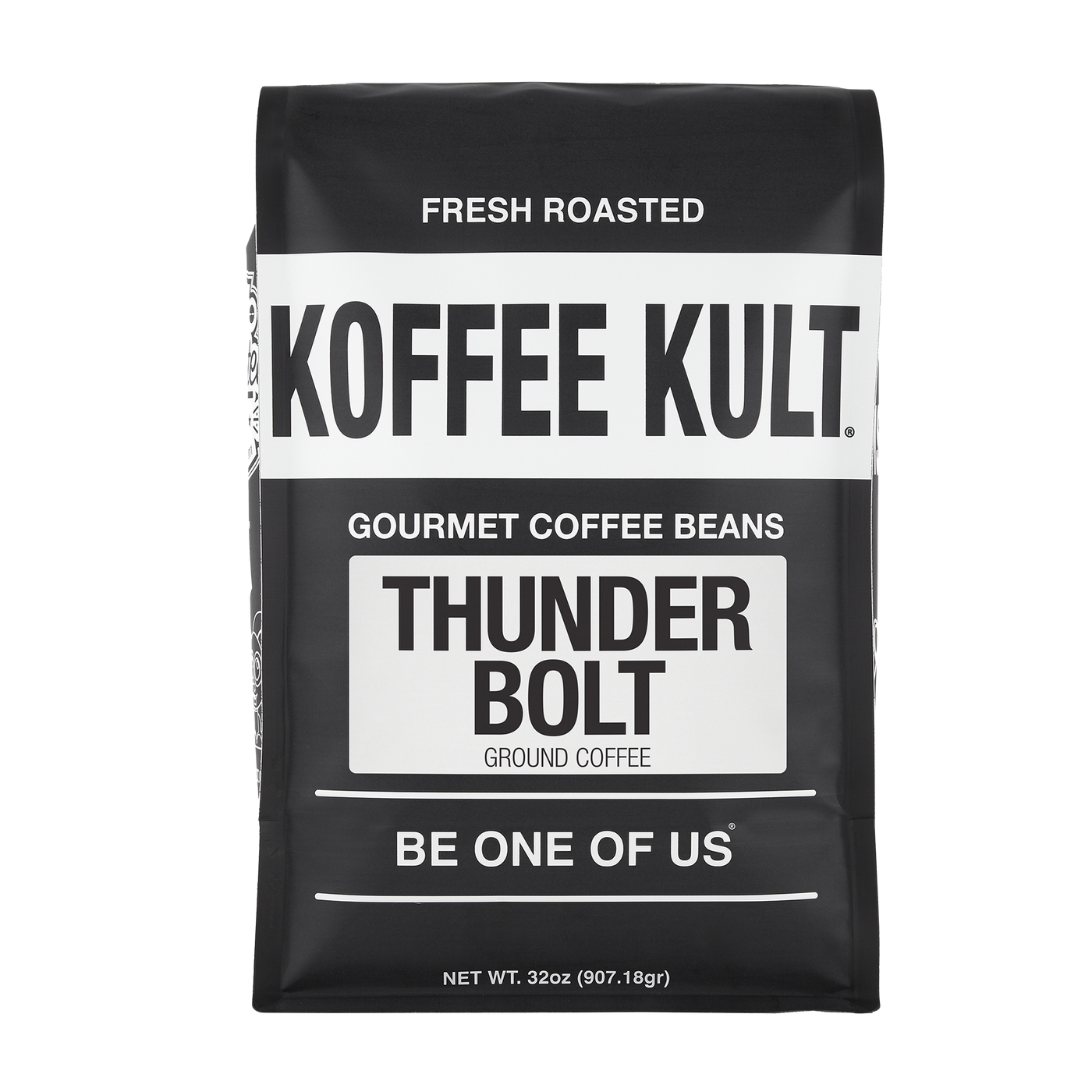 Thunder Bolt 32oz Ground Coffee Front Facing