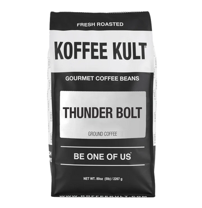 Thunder Bolt 80oz Ground Coffee Front Facing