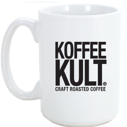 Koffee Kult 15oz White Coffee Mug