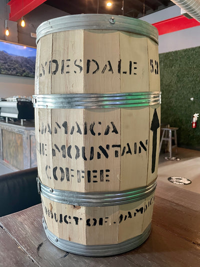 JBM Blue mountain coffee barrel